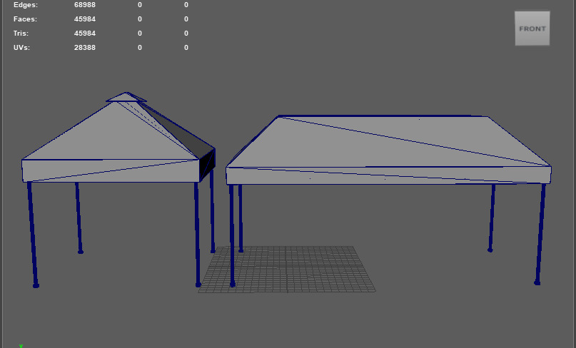 tent model 3D model_14