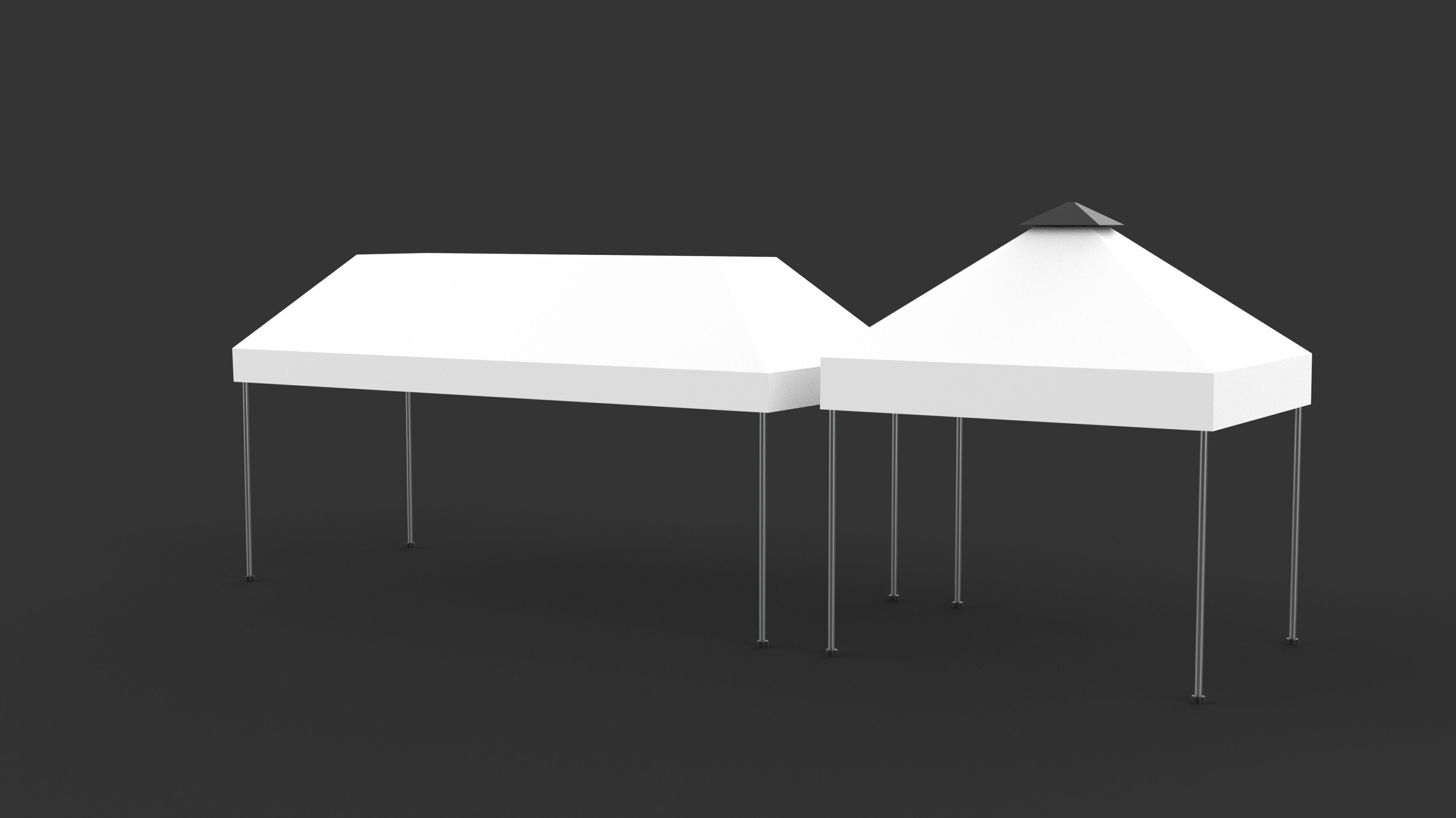 tent model 3D model_2