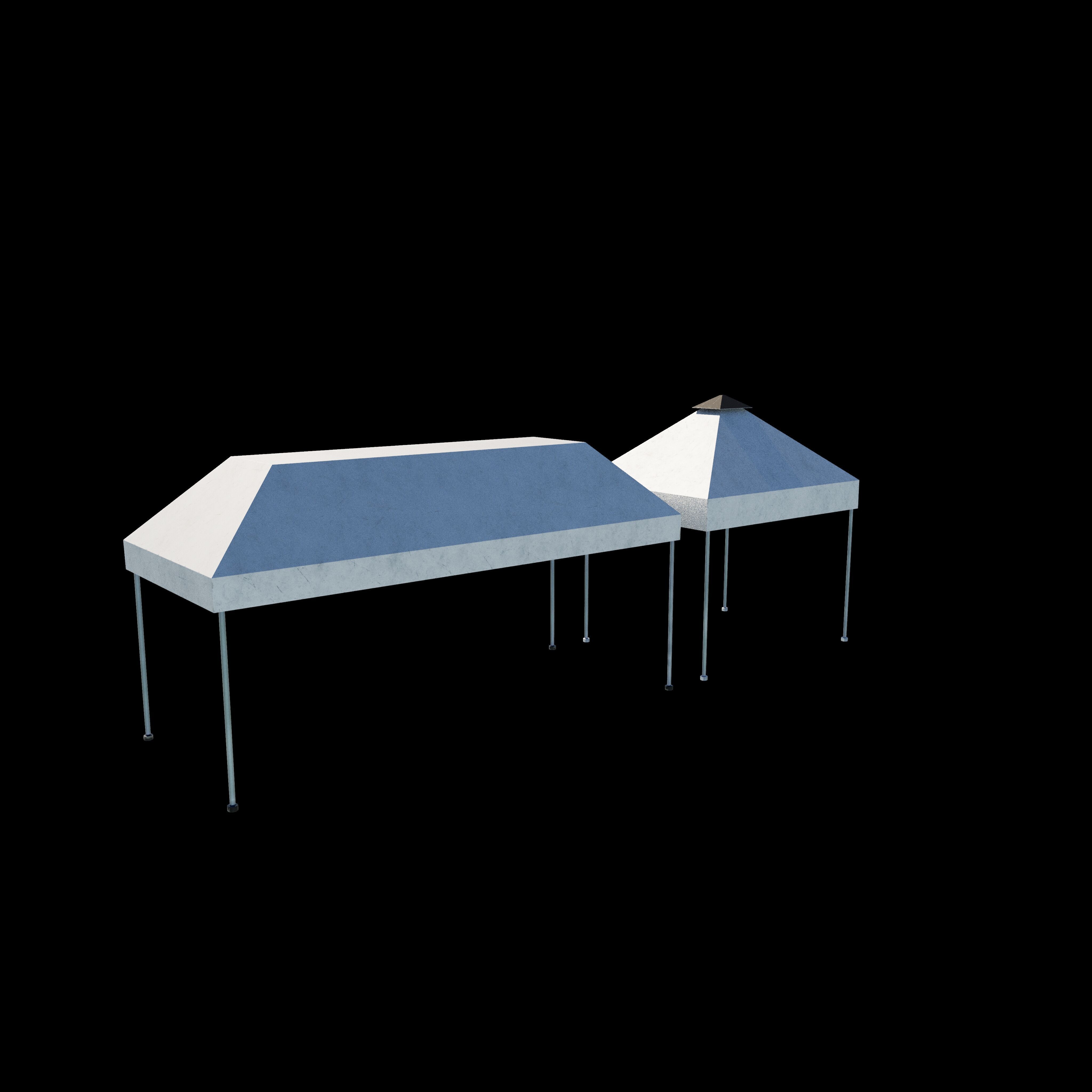 tent model 3D model_4