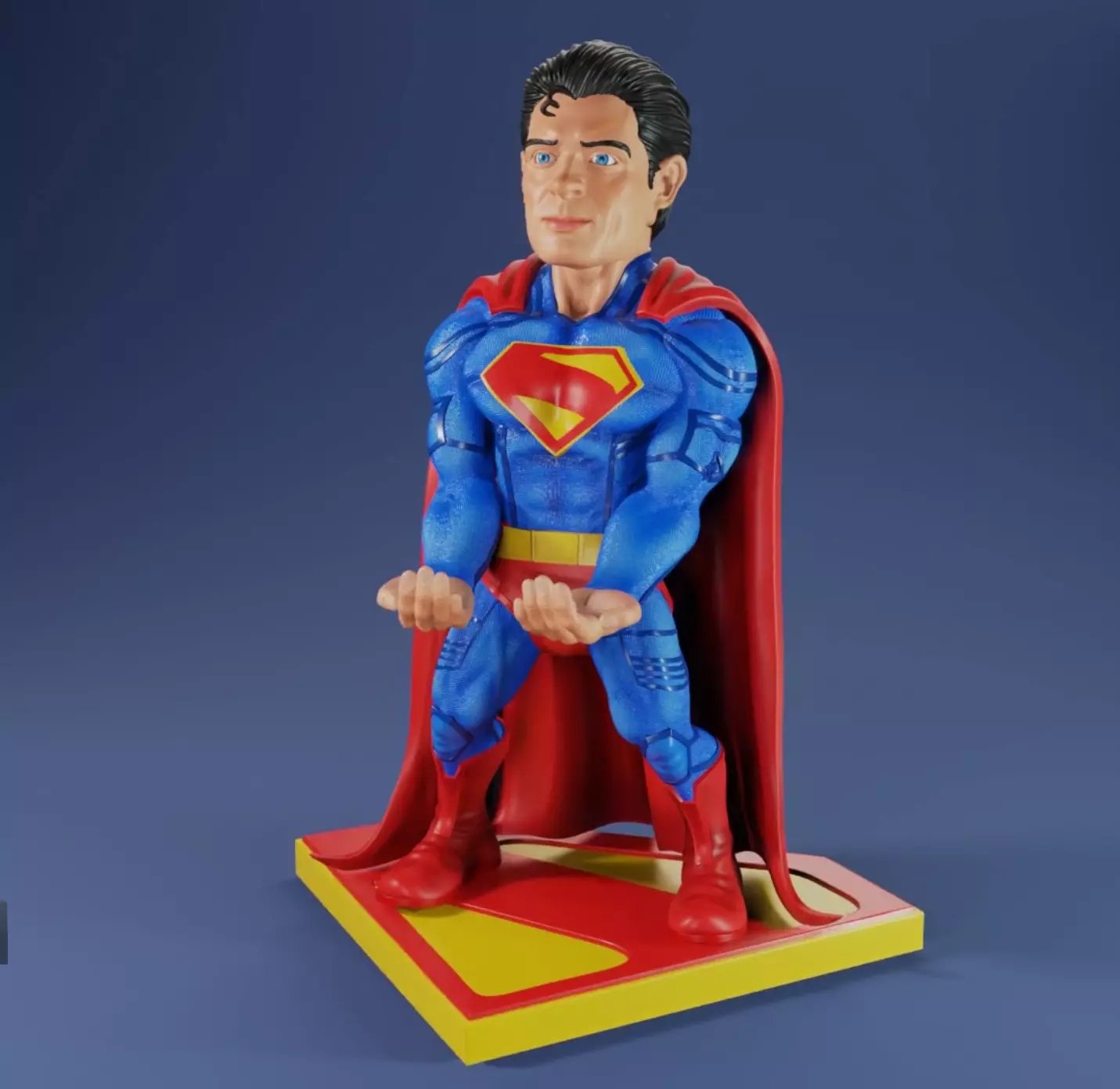 New Superman joystick holder 3D print model_0