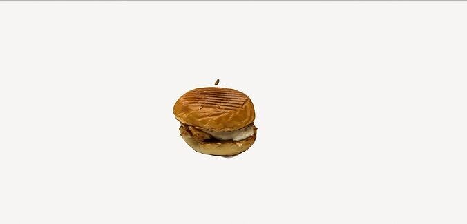 Photoscanned Burger  3D model