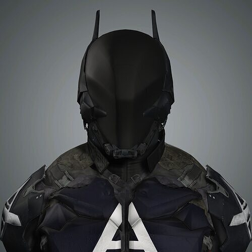 Arkham Knight Character Low-poly 3D model
