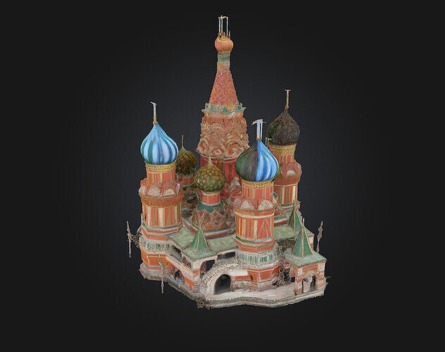 Cathedral of Colors  A Vivid Sanctuary of Light and Imagination 3D model 3