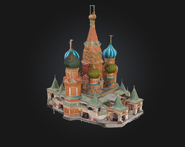 Cathedral of Colors  A Vivid Sanctuary of Light and Imagination 3D model 2