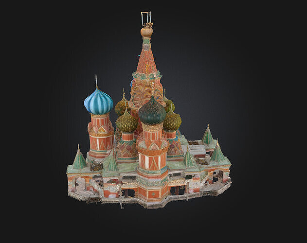 Cathedral of Colors  A Vivid Sanctuary of Light and Imagination 3D model 5