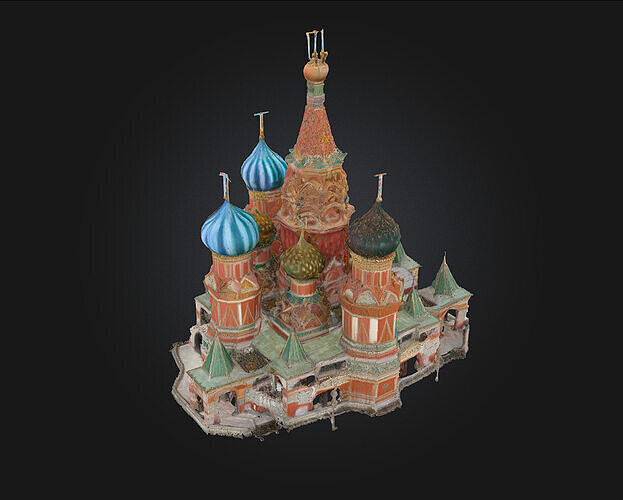 Cathedral of Colors  A Vivid Sanctuary of Light and Imagination 3D model 4