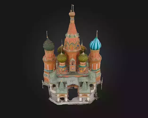 Cathedral of Colors  A Vivid Sanctuary of Light and Imagination 3D model
