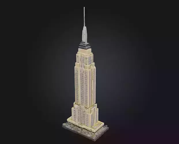 Model Empire Building   A Sleek Symbol of Urban Modernity