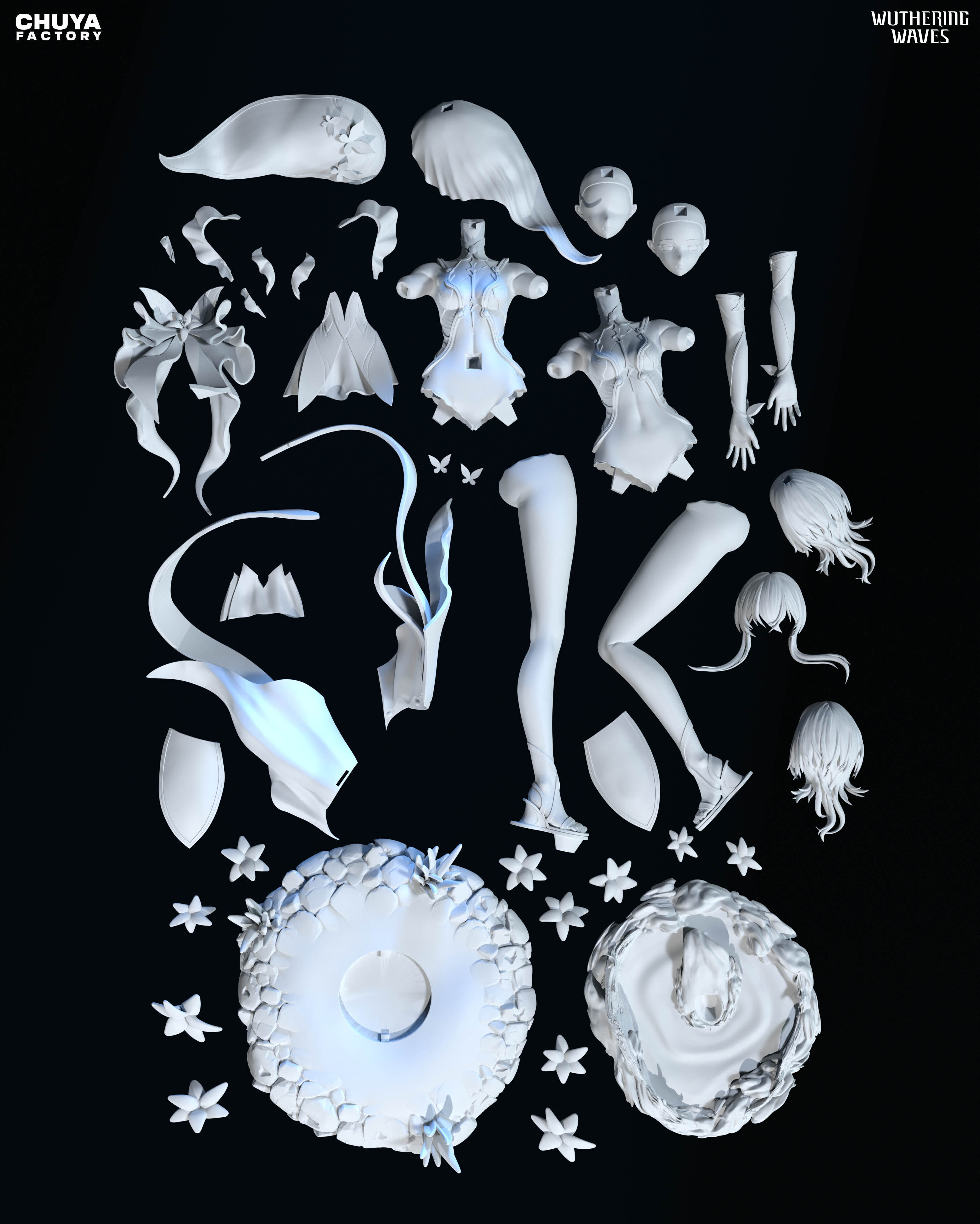 Shorekeeper  - Wuthering Waves  3D Printable Model 3D print model_18