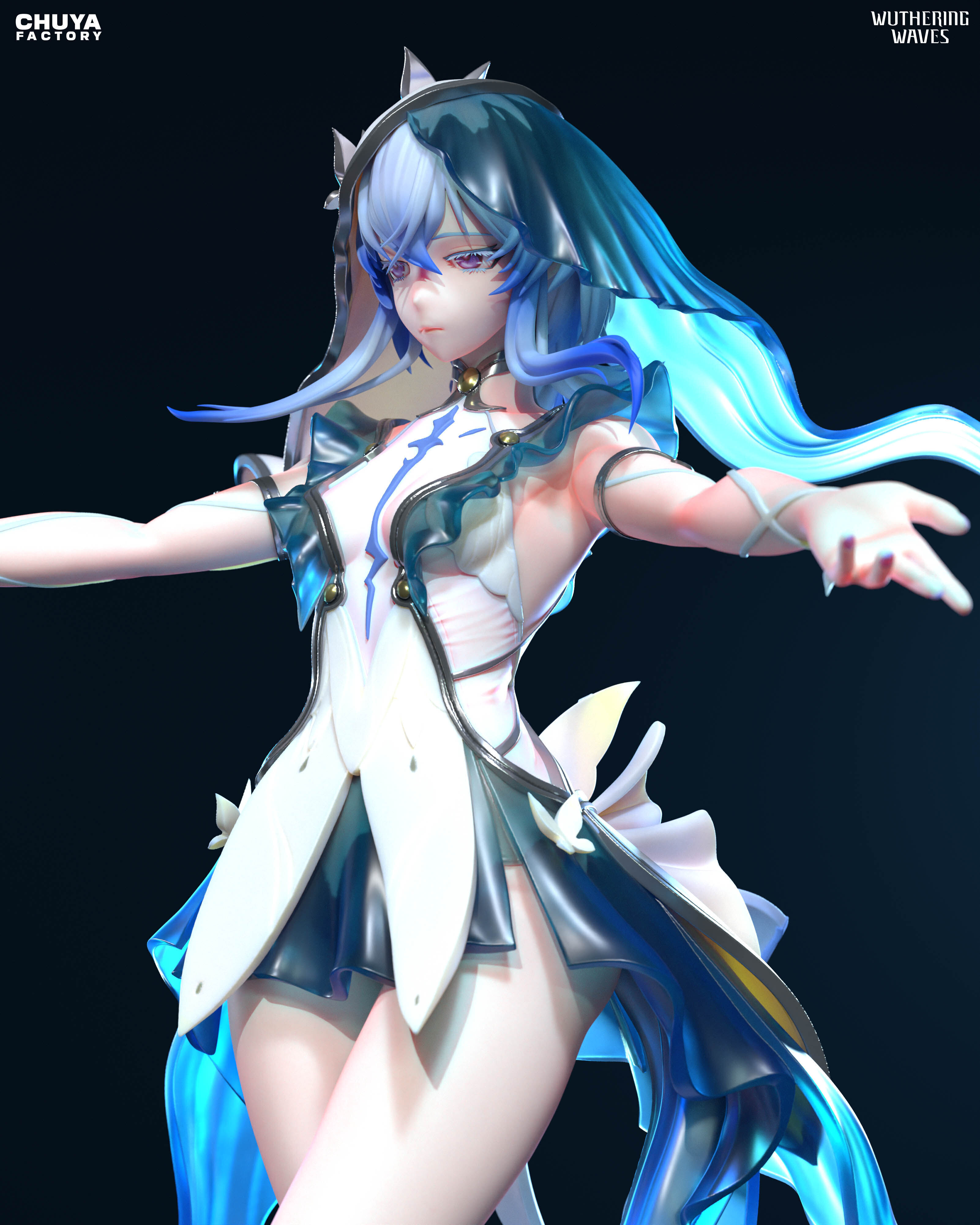 Shorekeeper  - Wuthering Waves  3D Printable Model 3D print model_12