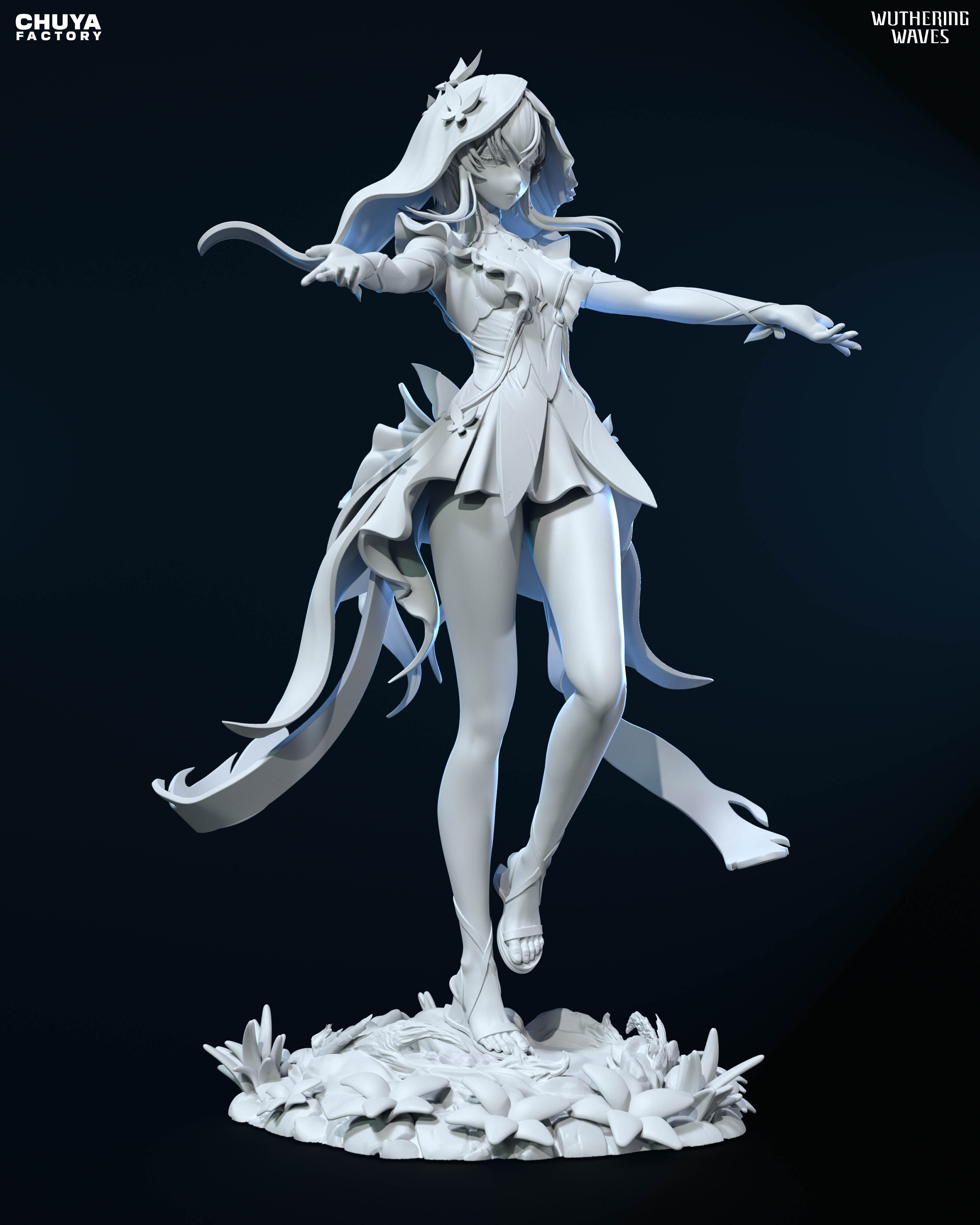 Shorekeeper  - Wuthering Waves  3D Printable Model 3D print model_17