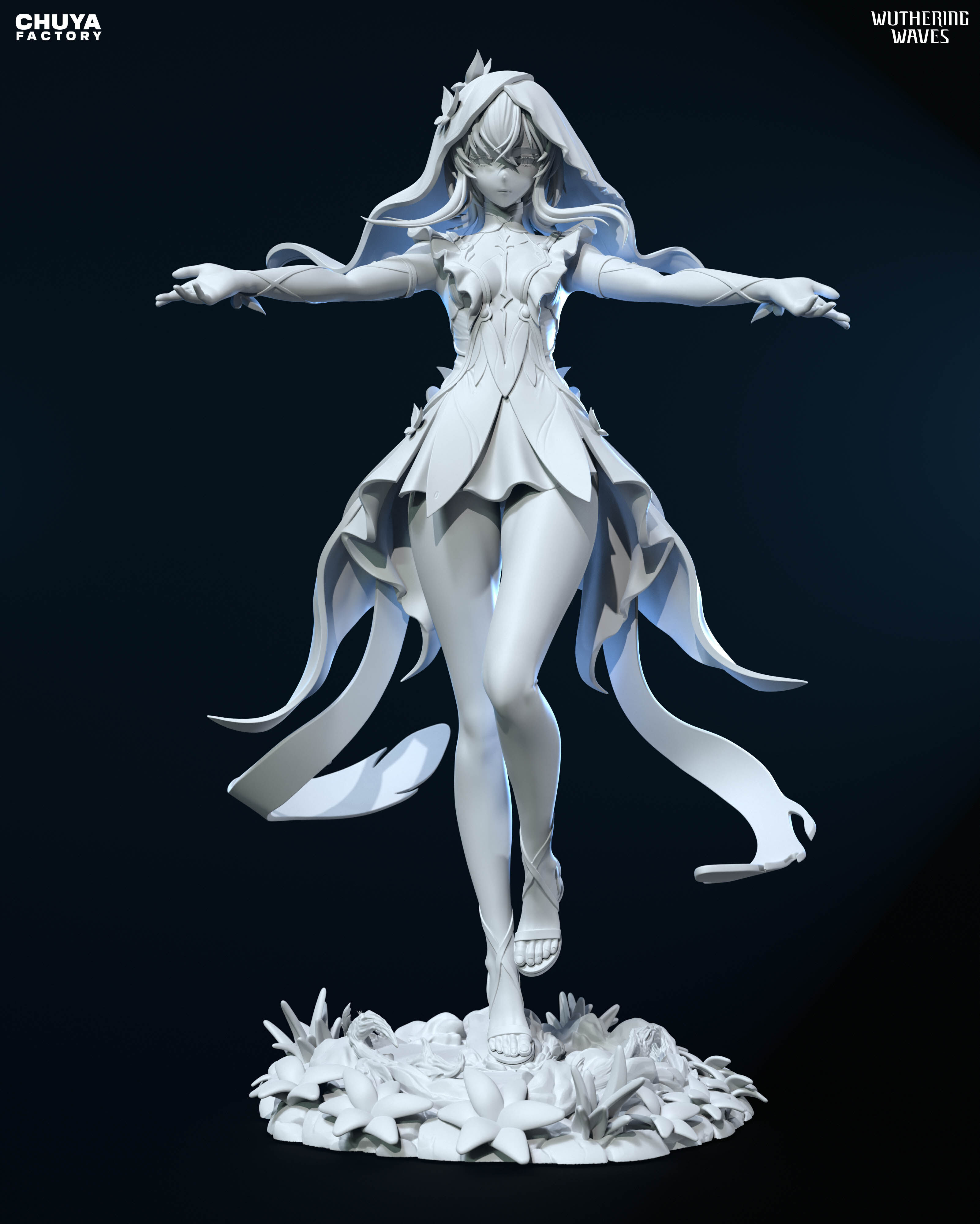 Shorekeeper  - Wuthering Waves  3D Printable Model 3D print model_13