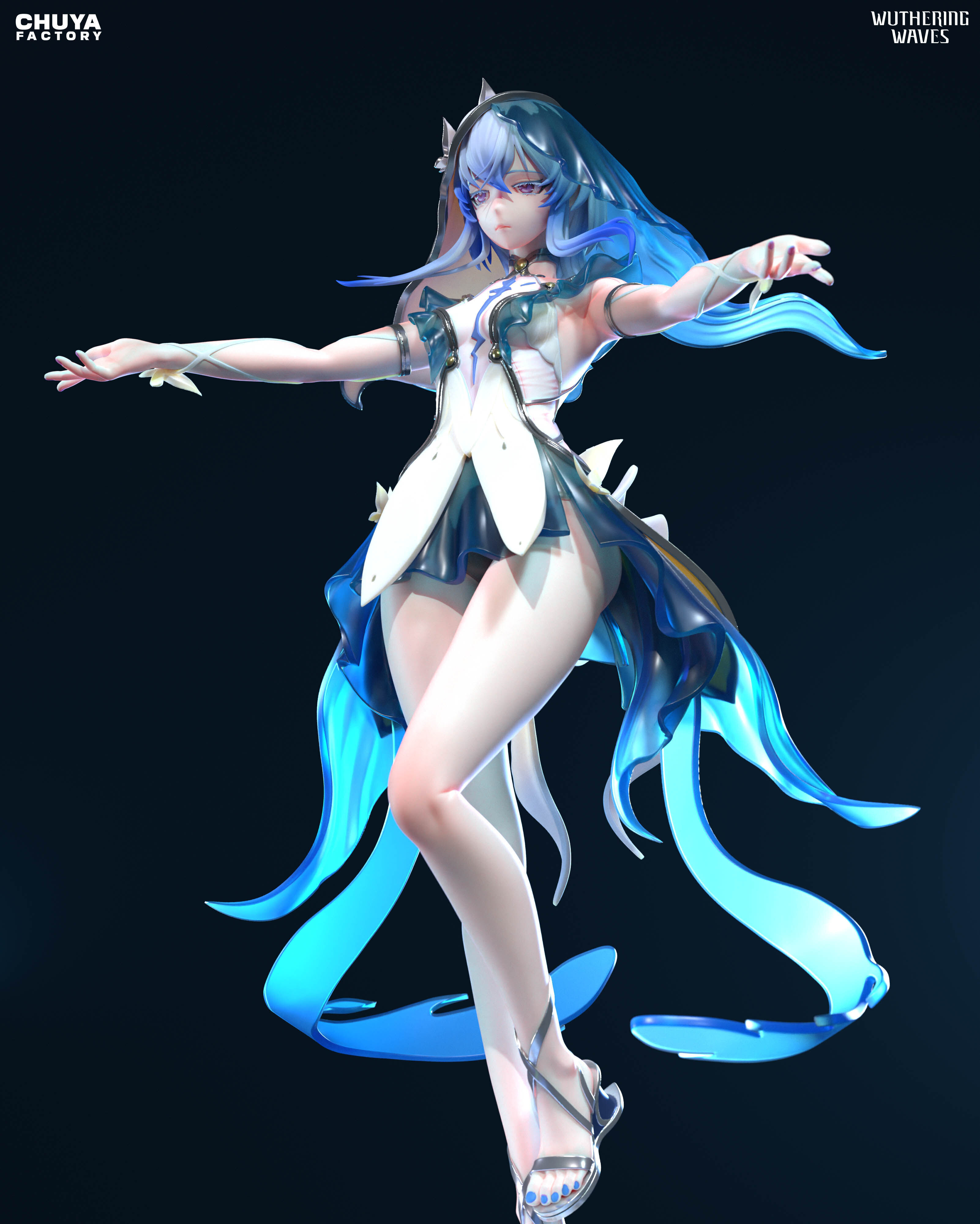 Shorekeeper  - Wuthering Waves  3D Printable Model 3D print model_6