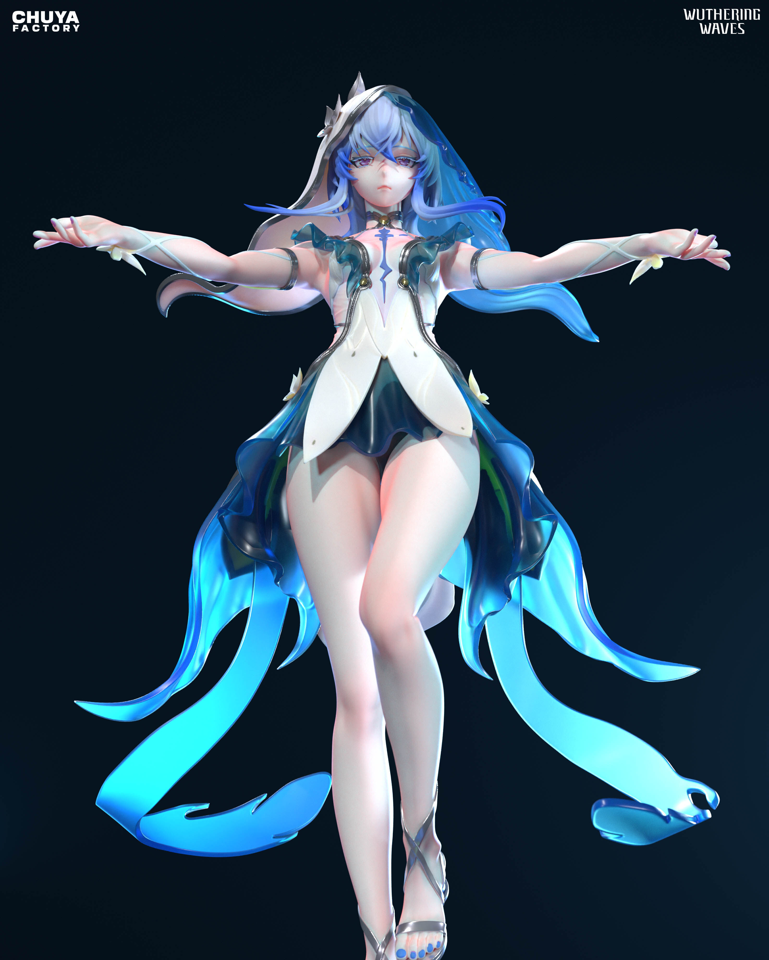 Shorekeeper  - Wuthering Waves  3D Printable Model 3D print model_8