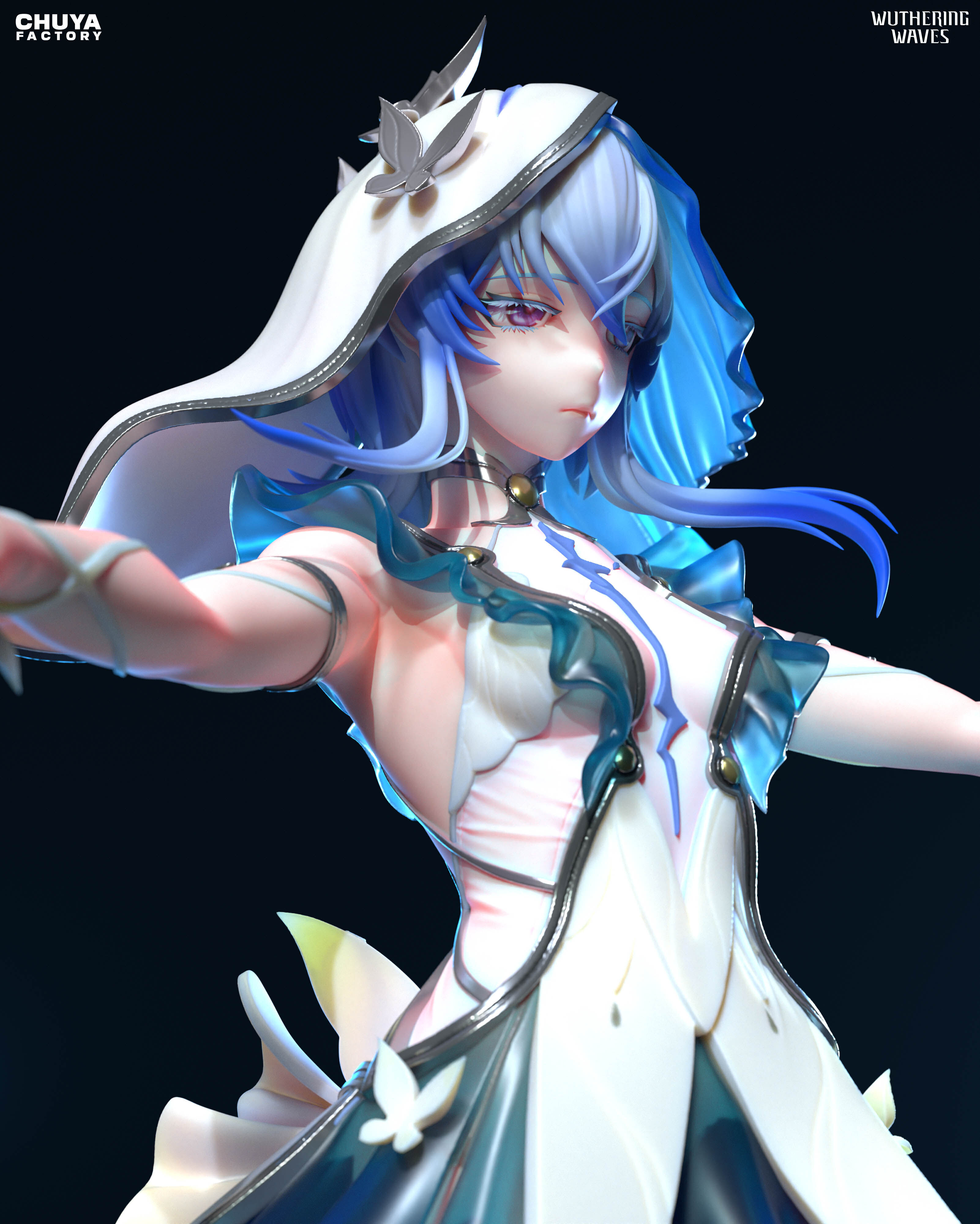 Shorekeeper  - Wuthering Waves  3D Printable Model 3D print model_11