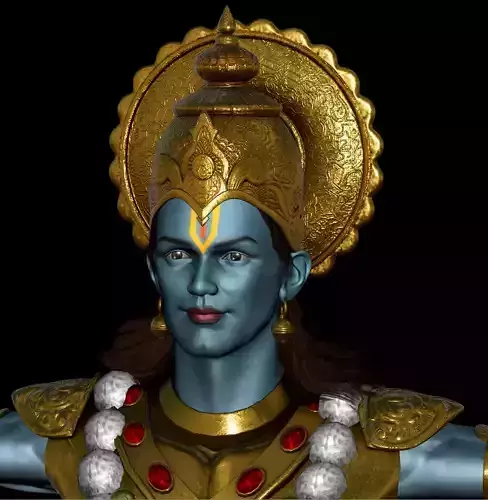 Krishna Low-poly 3D model
