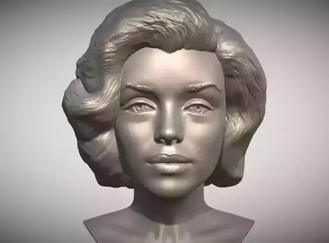 Marilyn Monroe bust 3D print model