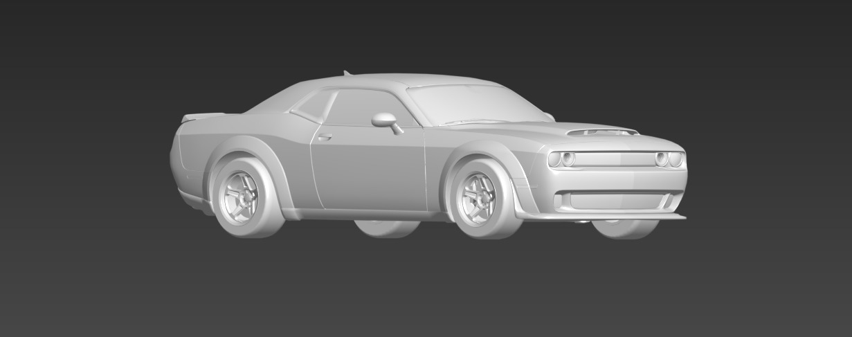dodge challenger 3D model_4