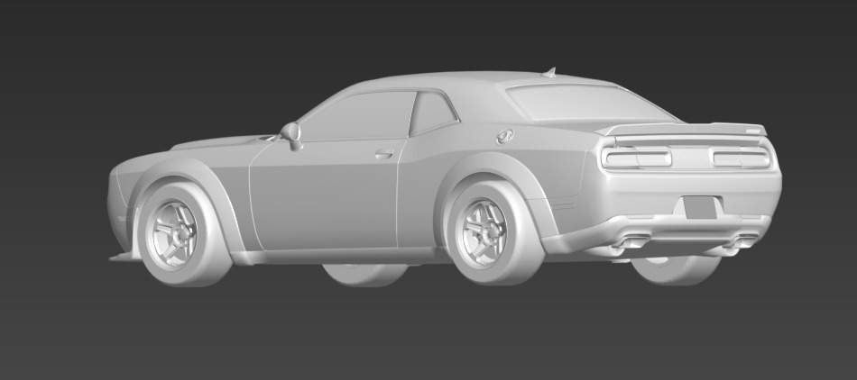dodge challenger 3D model_8