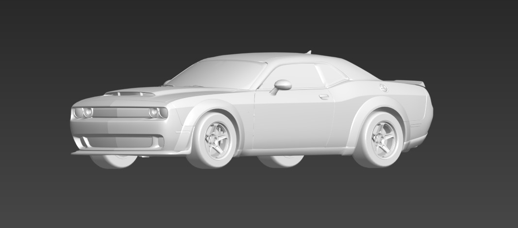 dodge challenger 3D model_6