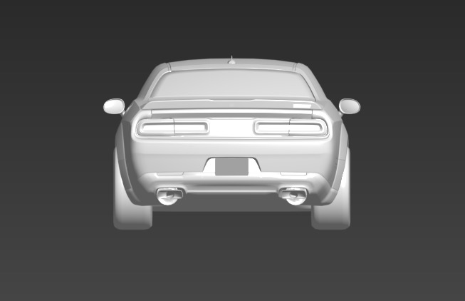 dodge challenger 3D model_9
