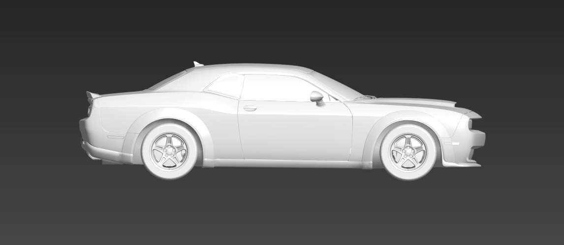 dodge challenger 3D model_3