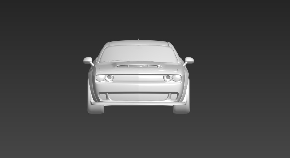 dodge challenger 3D model_5