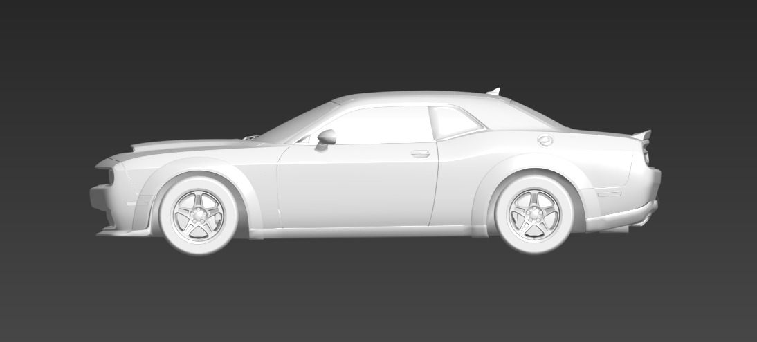 dodge challenger 3D model_7
