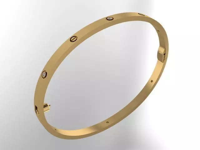 love bracelet with diamonds 3D print model_0
