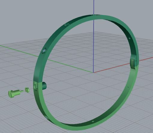 love bracelet with diamonds 3D print model_4