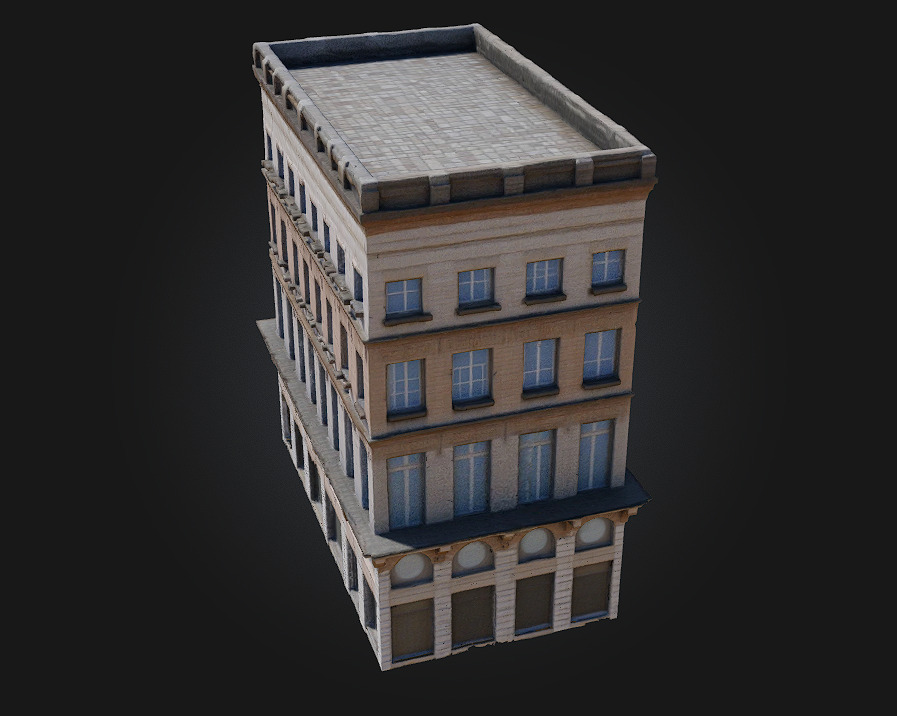 Cornerstone Illusion A Surreal Urban Foundation 3D model_3