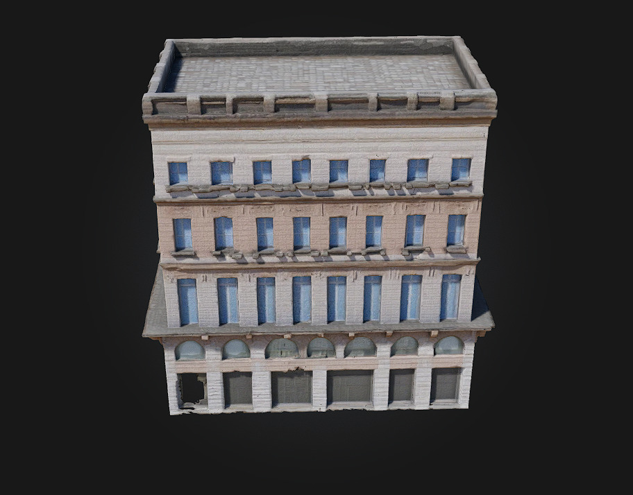 Cornerstone Illusion A Surreal Urban Foundation 3D model_2