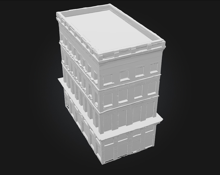 Cornerstone Illusion A Surreal Urban Foundation 3D model_9