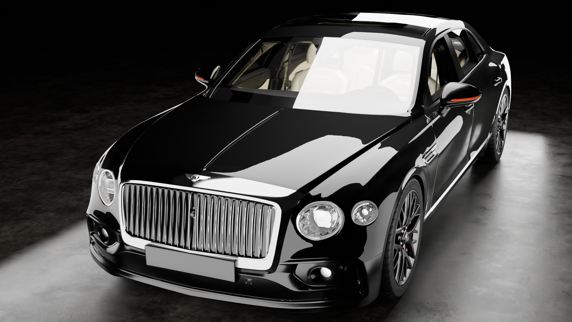 Benthley 2020 With Interior HQ 3D model_4