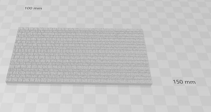 Brickwall N-scale Free 3D print model