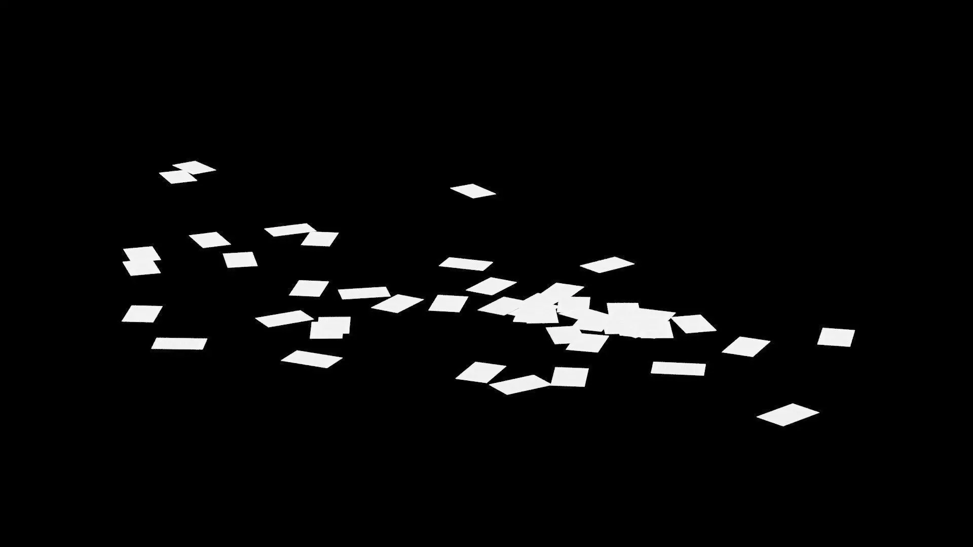 A4 Sheets Scattered Low-poly 3D model
