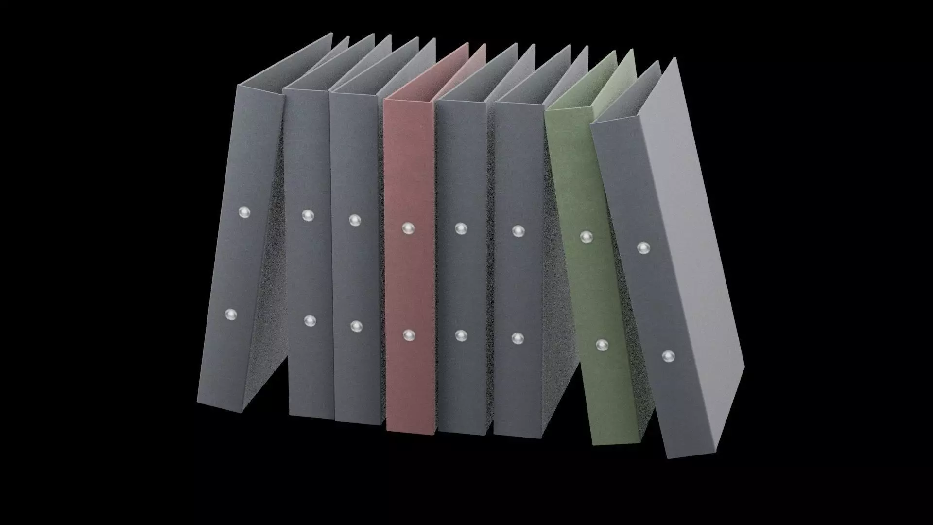 Colored A4 Folder Low-poly 3D model