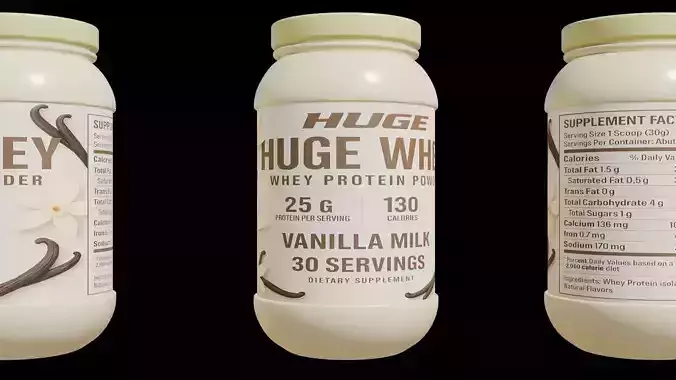 Protein powder container