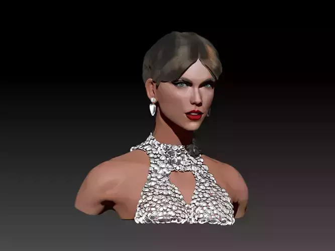 Taylor Swift 3D Portrait Sculpt Fan Art 3D model Taylor Swift 3D Portrait Sculpt Fan Art 3D model