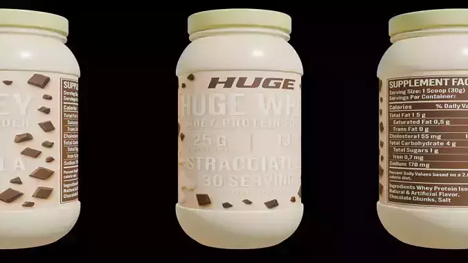 Protein powder container