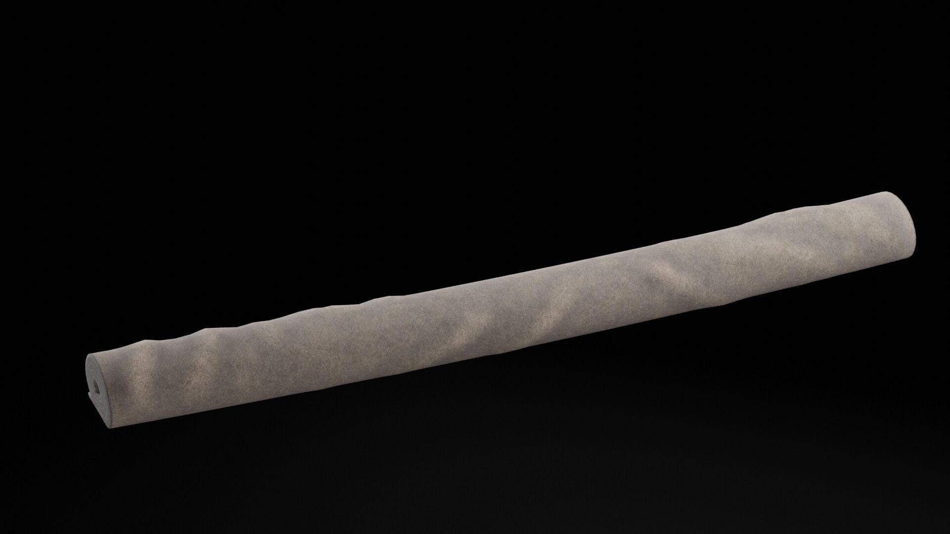 Rolled Carpet Low-poly 3D model_4