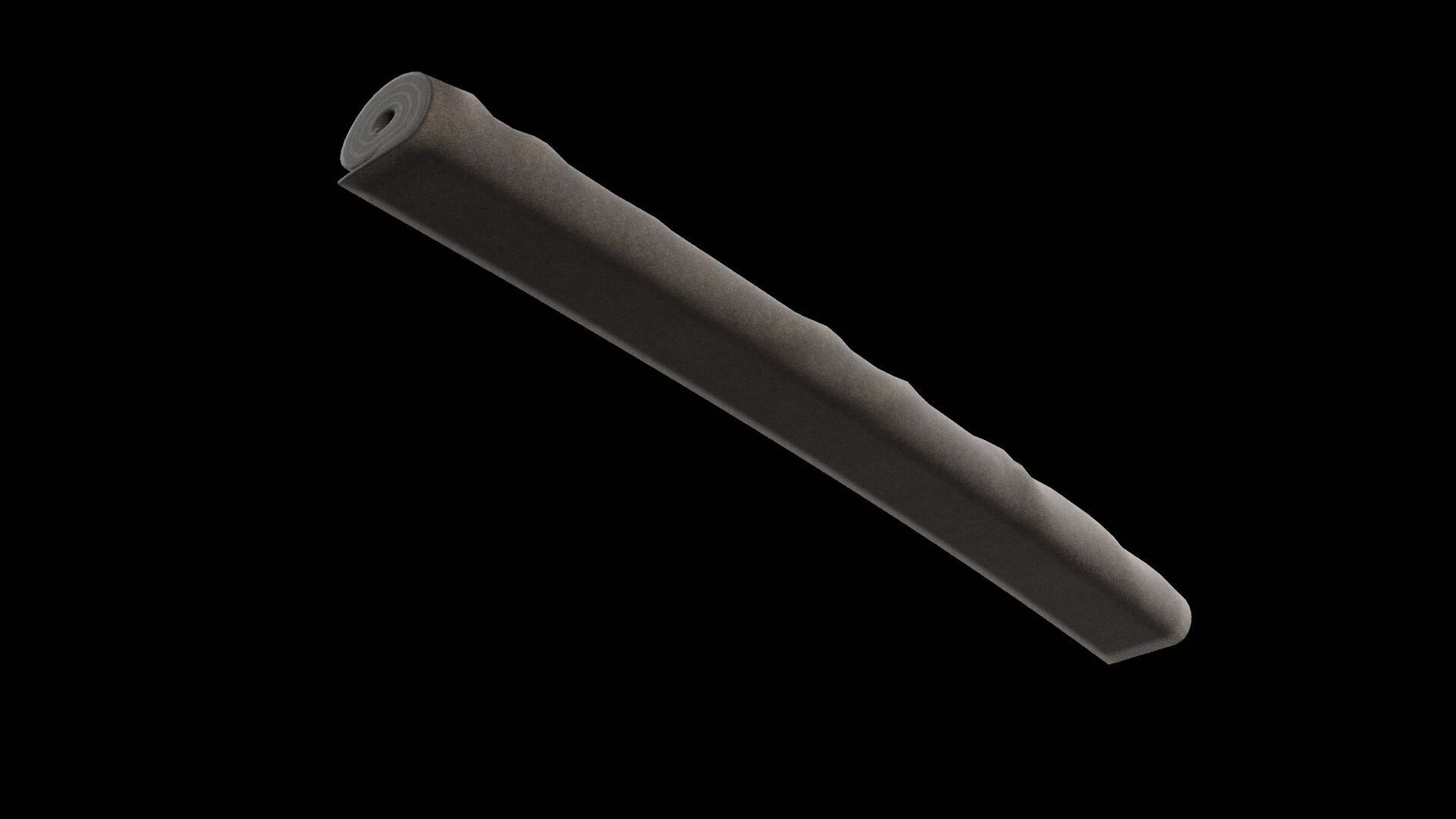 Rolled Carpet Low-poly 3D model_6