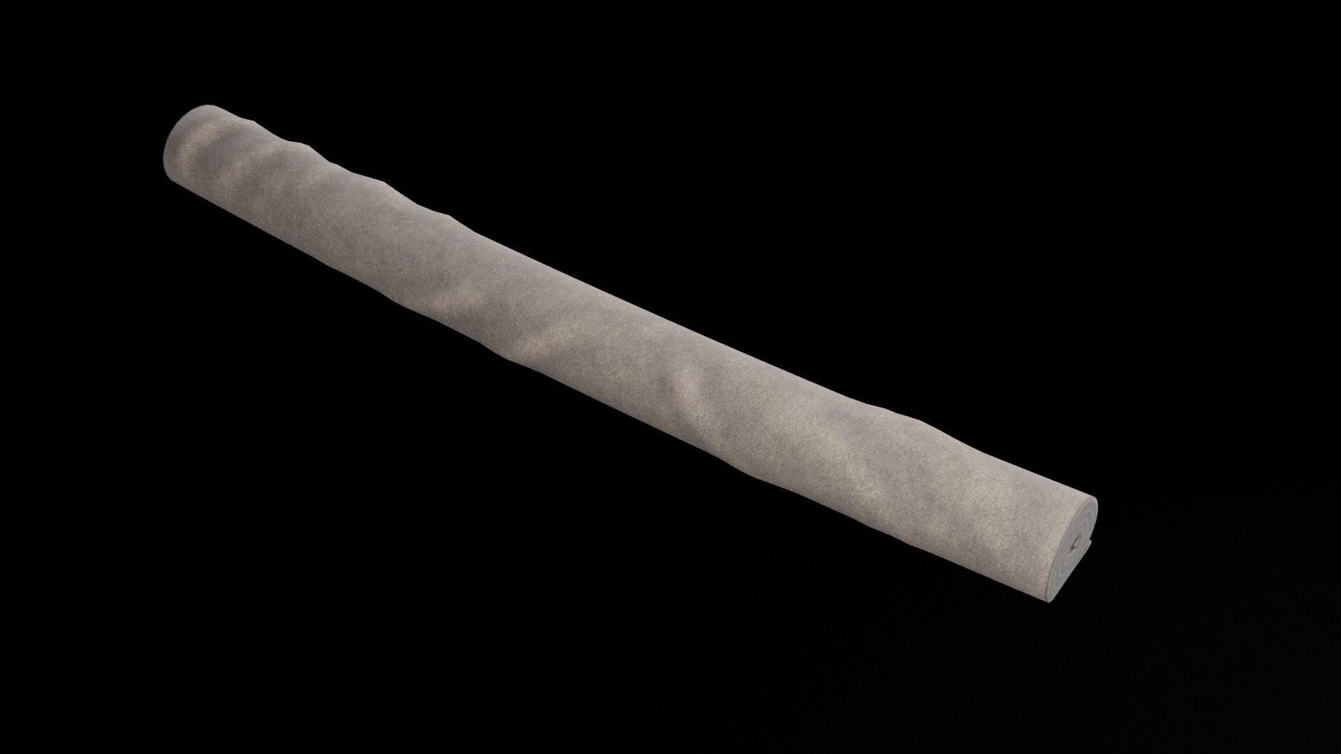 Rolled Carpet Low-poly 3D model_7