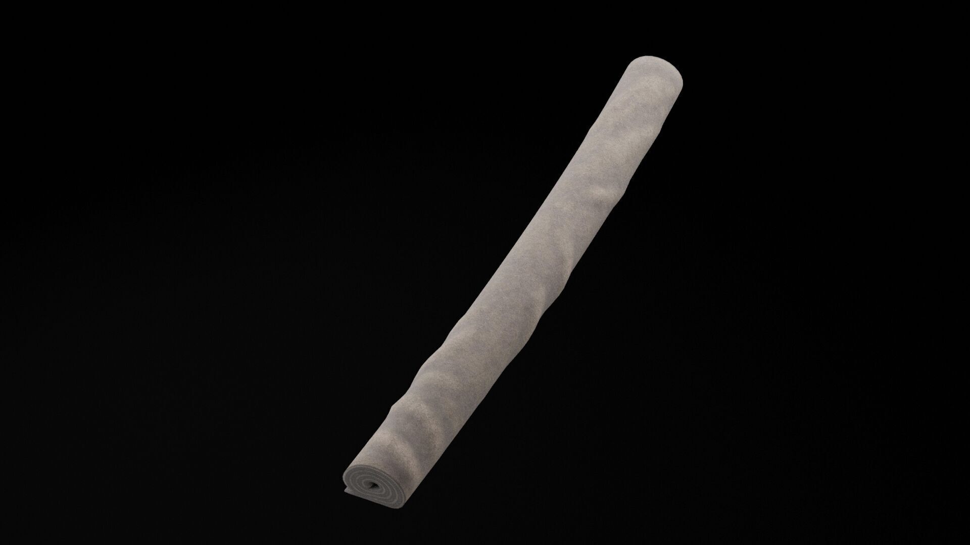 Rolled Carpet Low-poly 3D model_1