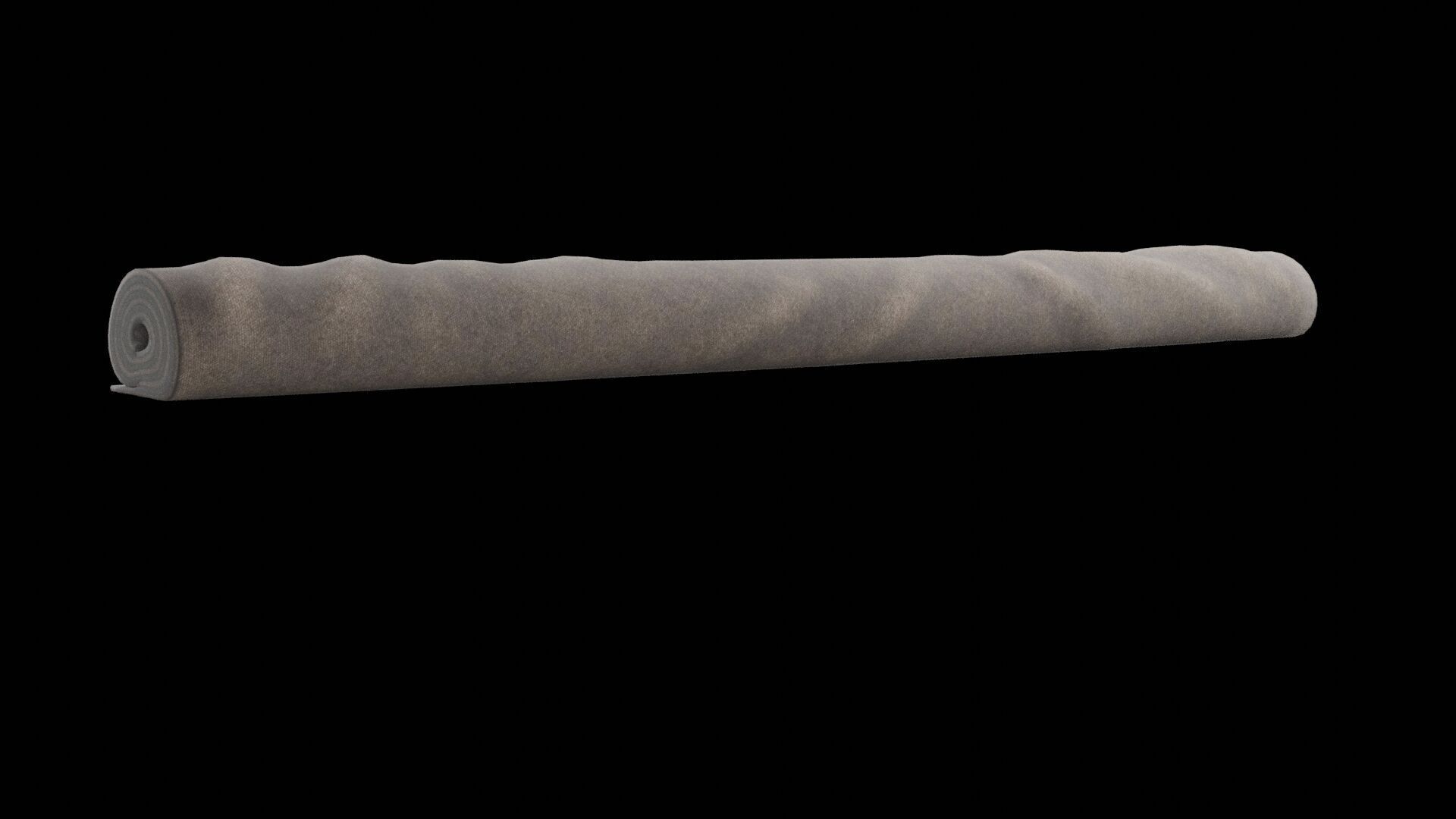 Rolled Carpet Low-poly 3D model_5