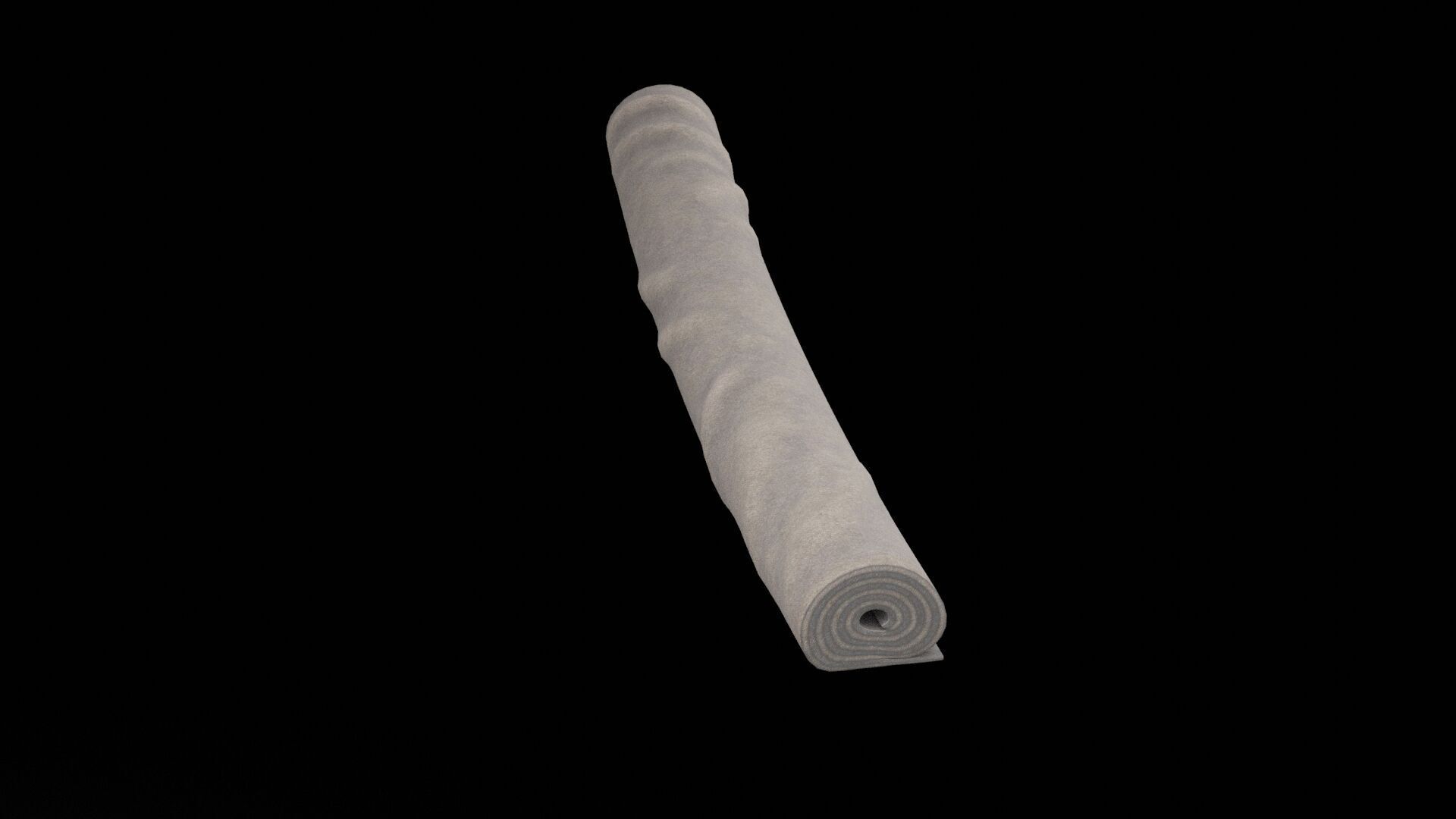 Rolled Carpet Low-poly 3D model_2