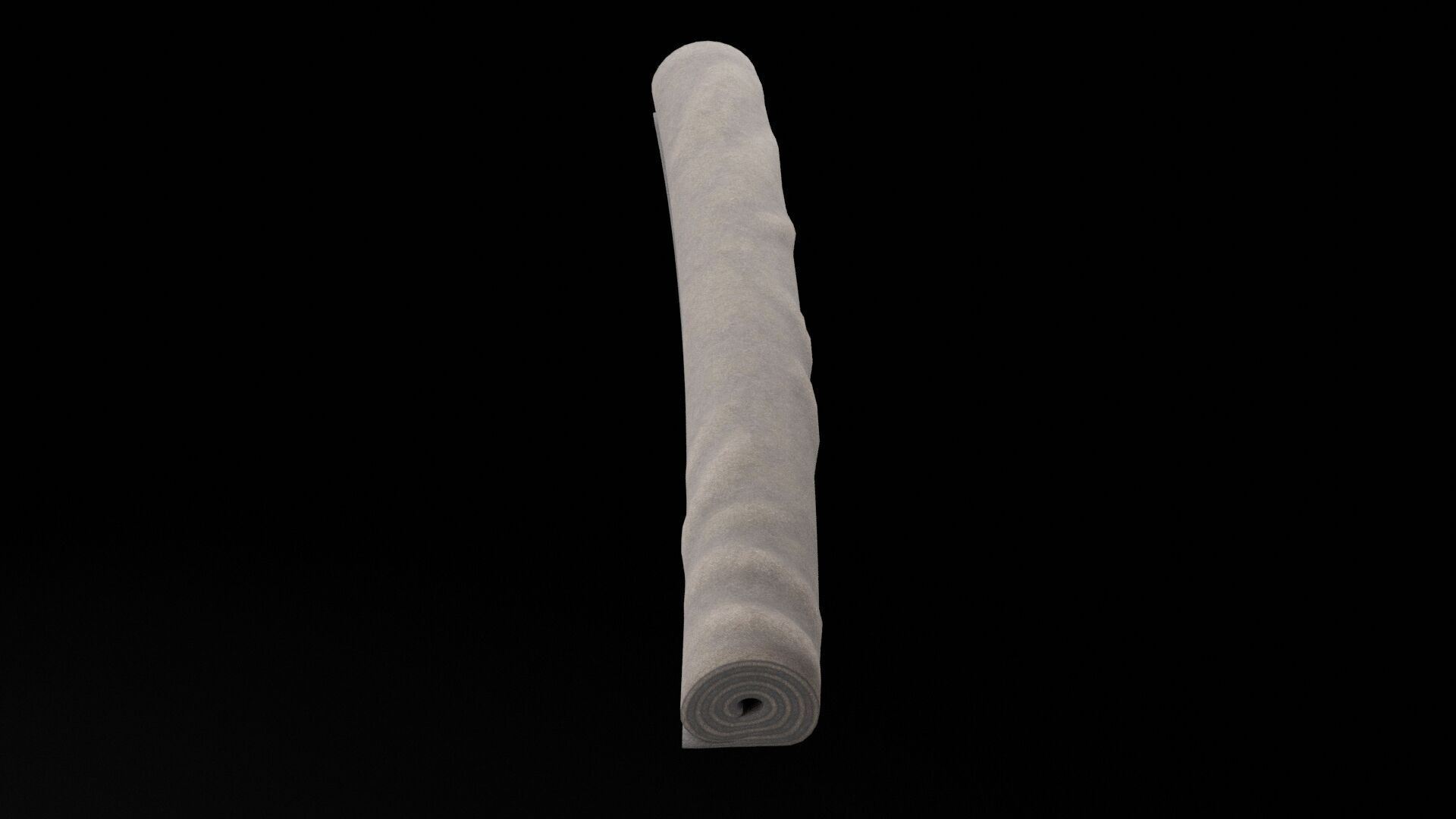 Rolled Carpet Low-poly 3D model_3