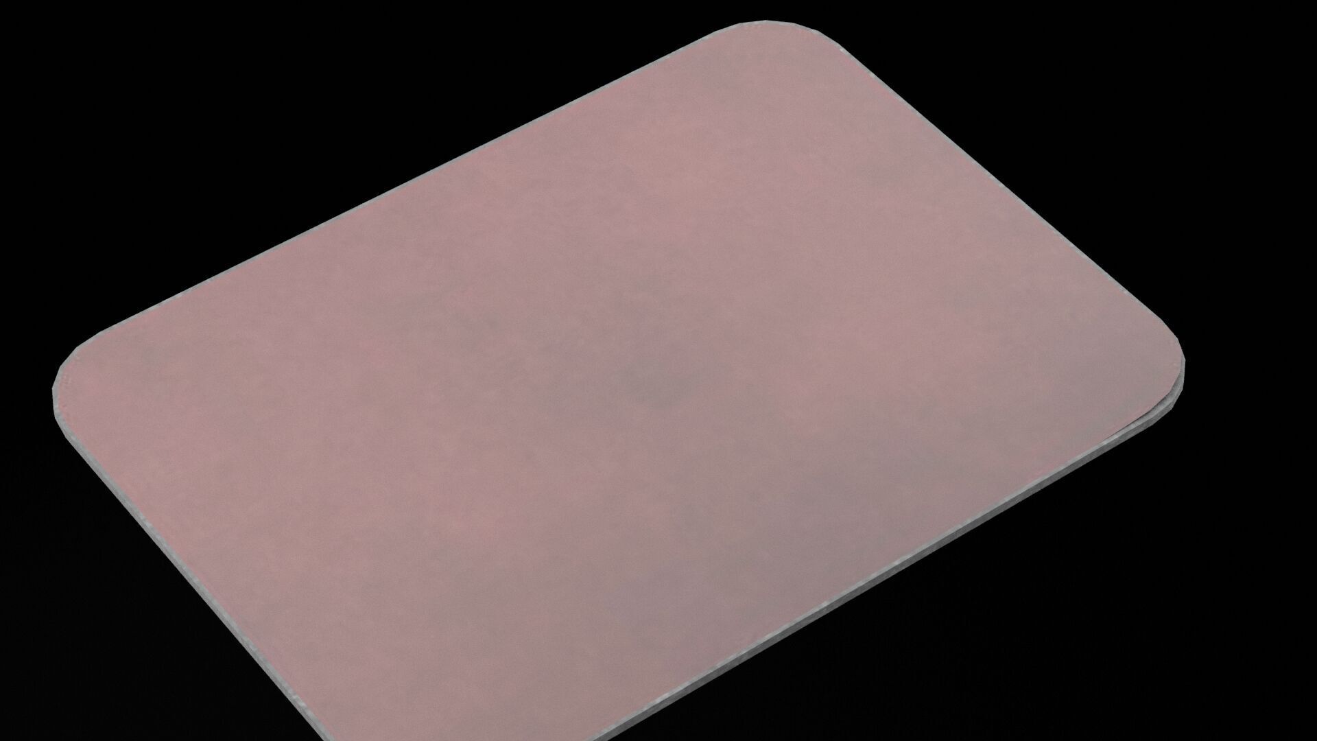 Red Mouse Mat Low-poly 3D model_1