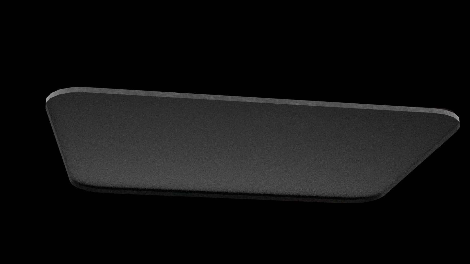 Red Mouse Mat Low-poly 3D model_6