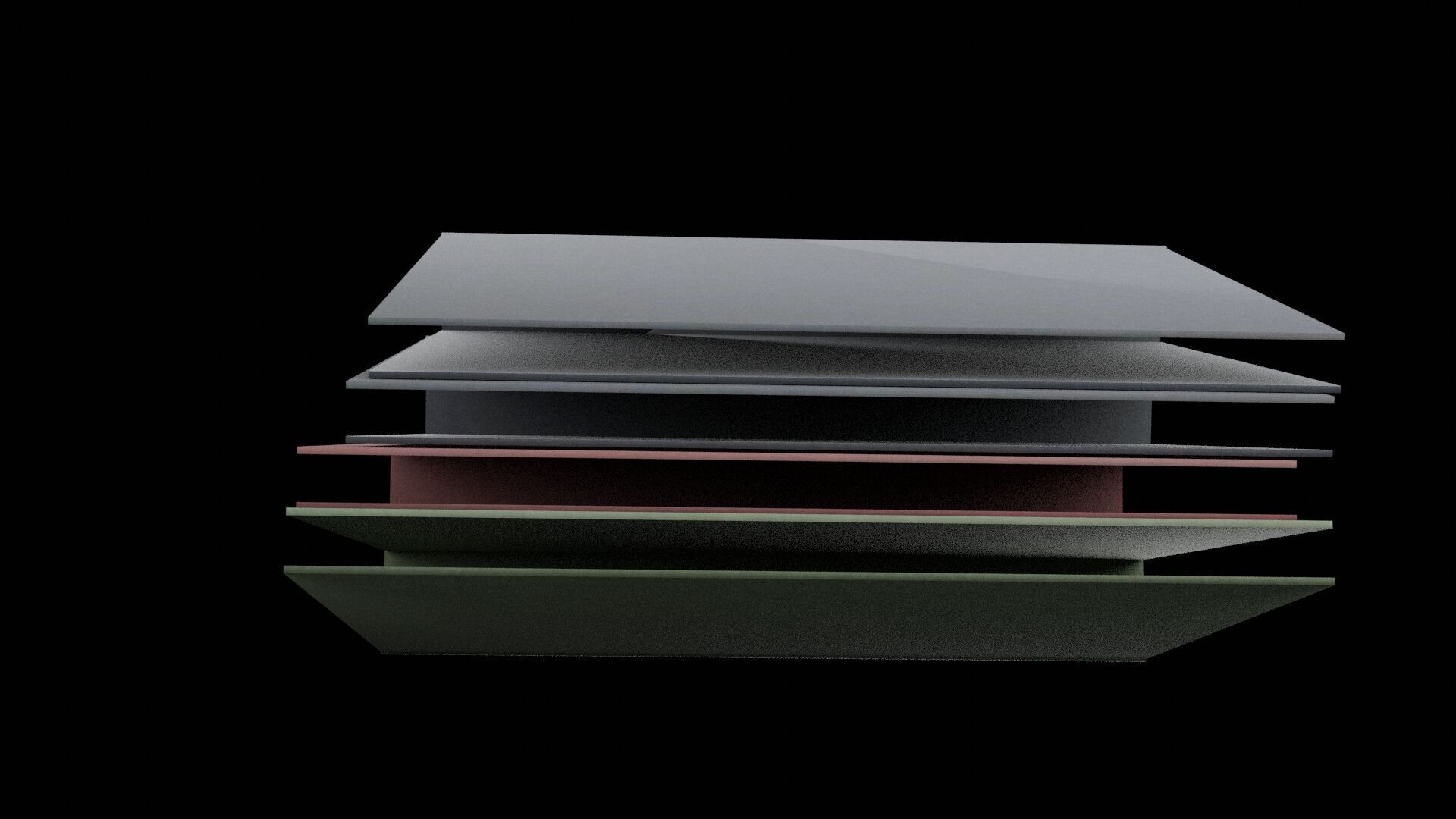 Colored Folders Low-poly 3D model_6